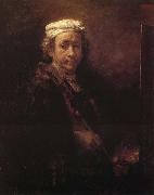 Rembrandt van rijn Autoportrait au chevalet USA oil painting artist